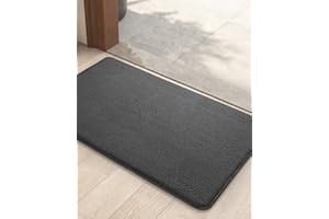 Color&Geometry Front Door Mat Indoor Entrance- Dirt Trapper, Absorbent, Non Slip, Washable Doormat, 20"x32" Indoor Door Mat Charcoal Entrance Rugs Indoor Rugs for Entryway