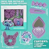 Disney Stitch Hair Clips Scrunchies & Folding Brush Girls Teens Stocking Filler view 6