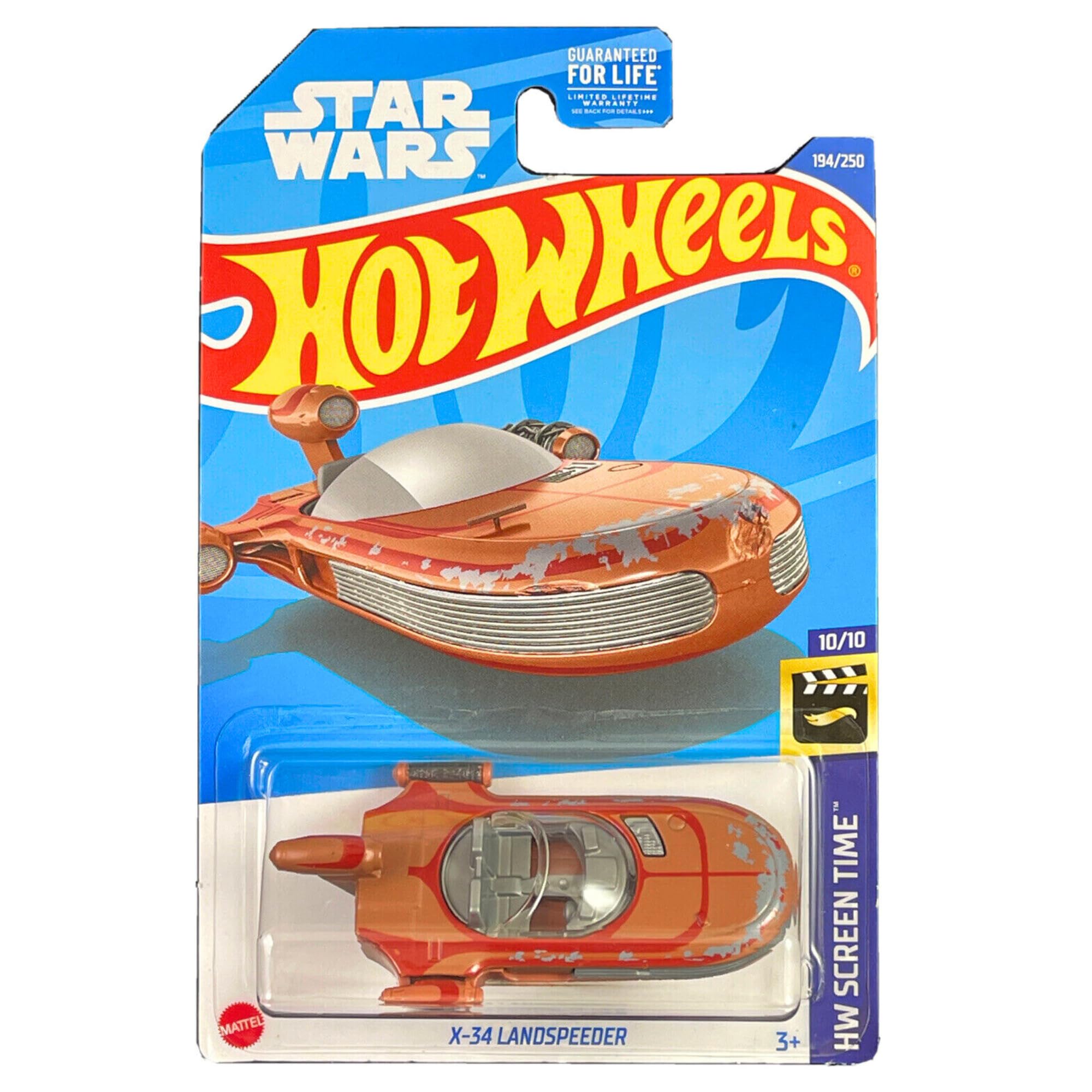 Hot Wheels HW Screen Time 10/10 - Star Wars X-34 Landspeeder 194/250 Long Card