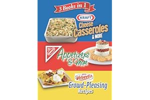 3 Books in 1: Kraft Cheese Casseroles & More, Nabisco Appetizers & More, and Velveeta Crowd-Pleasing Recipes