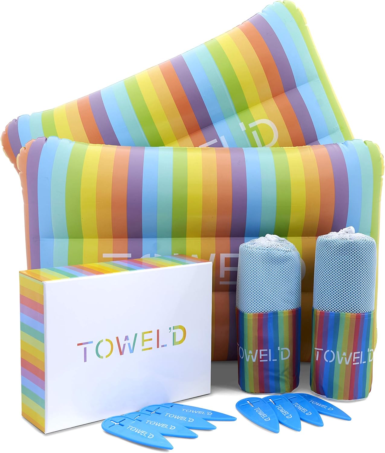 TOWEL'D Box Set - Hers & Hers Microfiber Quick Dry Extra Large Beach Towel for Travel or Home - XL 78x35 Quick Dry Wedding Gifts for Couple Engagement Gifts for Couples Spoil Yourself