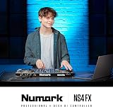 Numark NS4FX 4-Deck DJ Controller with 6-Inch Jog Wheels Serato Lite Included view 8