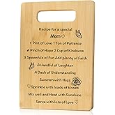 Ardusnpe Mothers Day Gifts for Mom Christmas Stocking Stuffers Birthday Valentines Day Thank You I Love You Halloween Easter Gifts for Mom Special Unique Cutting Board 7.8 * 11.8 Inch Present