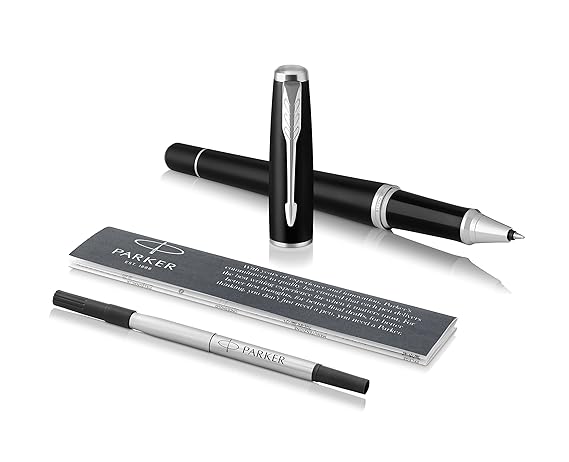 Parker Urban-Rollerball, Muted Black mit Chromzierteilen, feine Schreibspitze, Ohne Nachfüllpatrone (1931583)