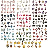 acDesign 200Pcs Charms for Jewelry Making,Mixed Metal Charm Necklace Kit for DIY Necklace Bracelet Making (10 Colors)