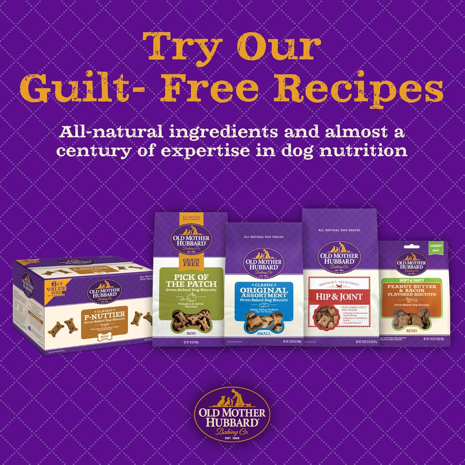 Old Mother Hubbard Classic Original Assortment Biscuits Baked Dog Treats, Mini, 3 lb 13 Ounce Bag : Pet Snack Treats : Pet Supplies