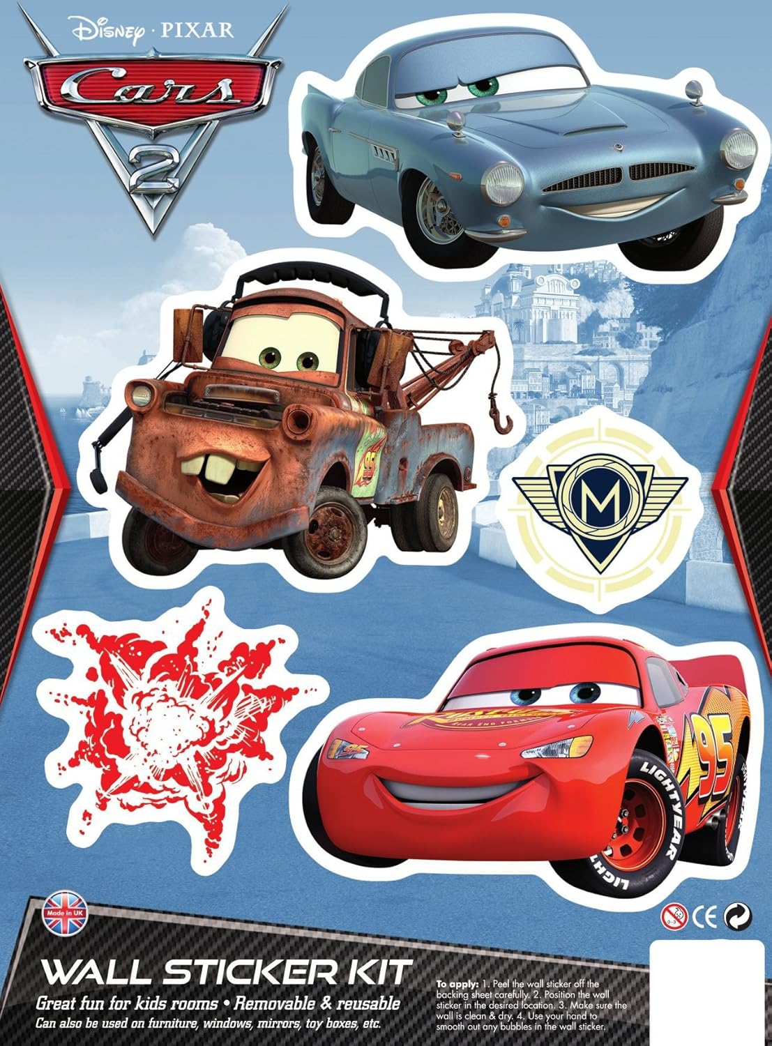 Disney Pixar Cars, Wall Sticker Kit 
