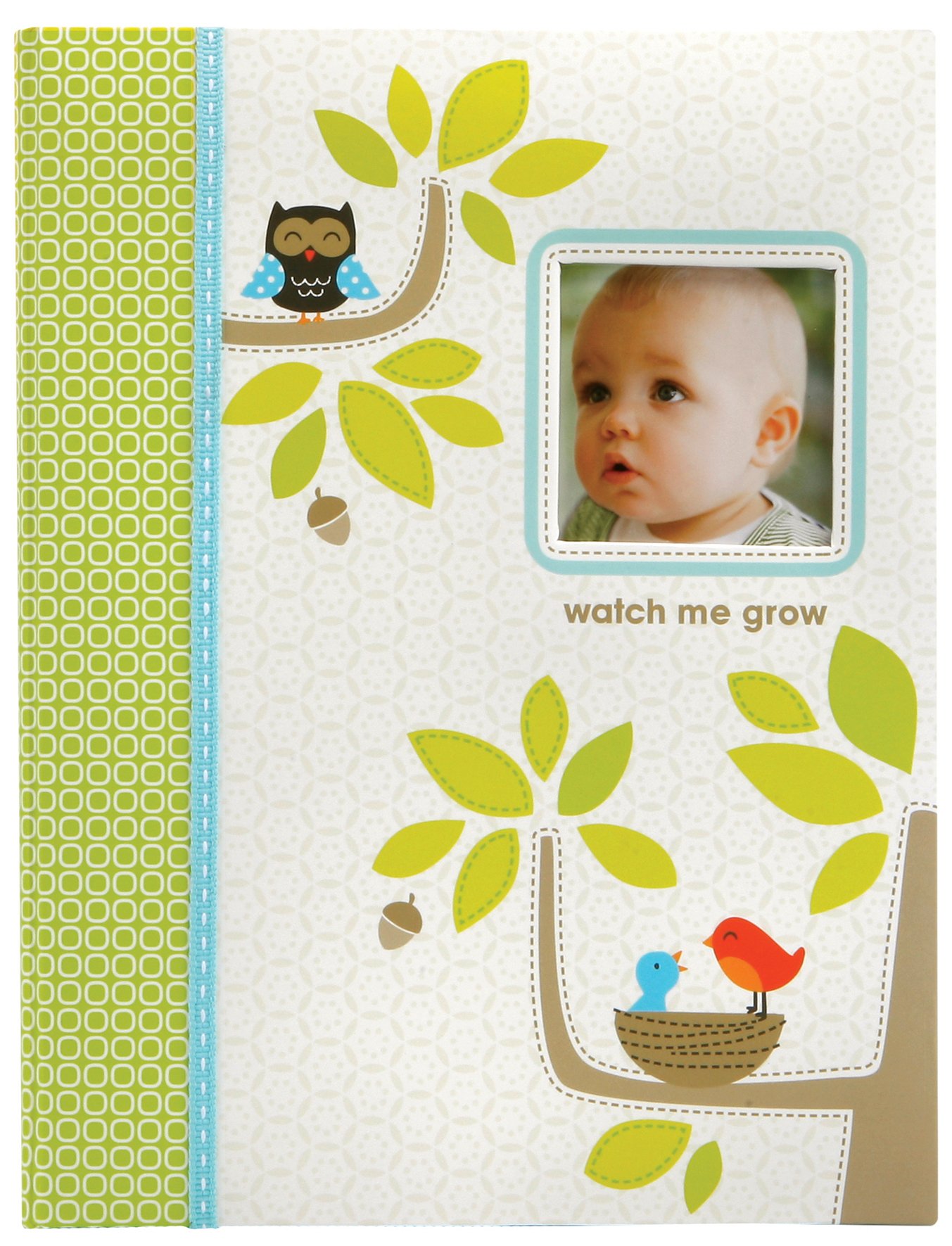 C.R. Gibson Green and White Woodland Animal First Year