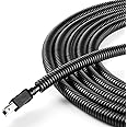 YCLYC Split Wire Loom 1/4 Inch, 13FT Wire Protector Tubing for Cords, Black Flexible Wire Conduit Cover, Cord Protectors from Pets No Chew Electric Wire Cover