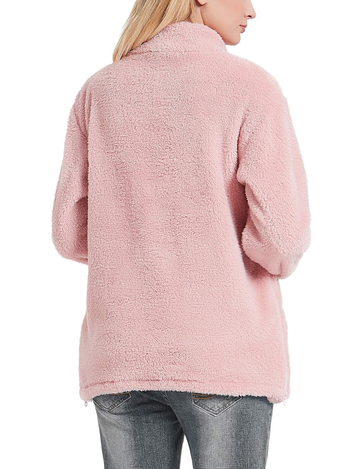 maternity sherpa pullover