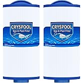 Cryspool® 04060 Spa Filter Compatible with PMA-R3/268548 with Closed Handle, 4CH-935, PWW35L, FC-0170, X268554, X268535, 817-4035, 35 Sq. Ft Hot Tub Filter Cartridge, 2 Pack
