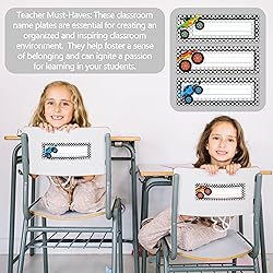 30 Name Tags for Classroom Cubbies, 3x9 in Trucks