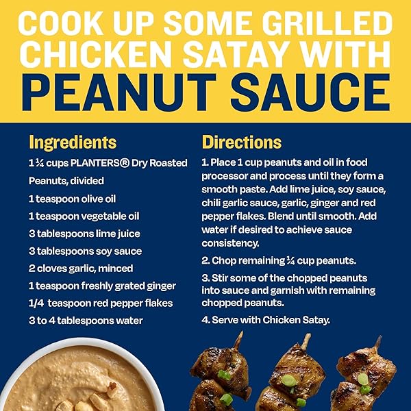 PLANTERS DRY ROASTED BOLD AND SAVORY PEANUTS, PLANT-BASED PROTEIN, PARTY SNACKS, PEANUT SNACK, 16 OZ JAR (PACK OF 1)
