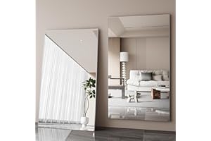 Fitcleer Full Length Mirror, 71"x47" Oversized Mirror Large Standing Mirrors, Tall Mirrors Body Floor Mirror for Bedroom Livi