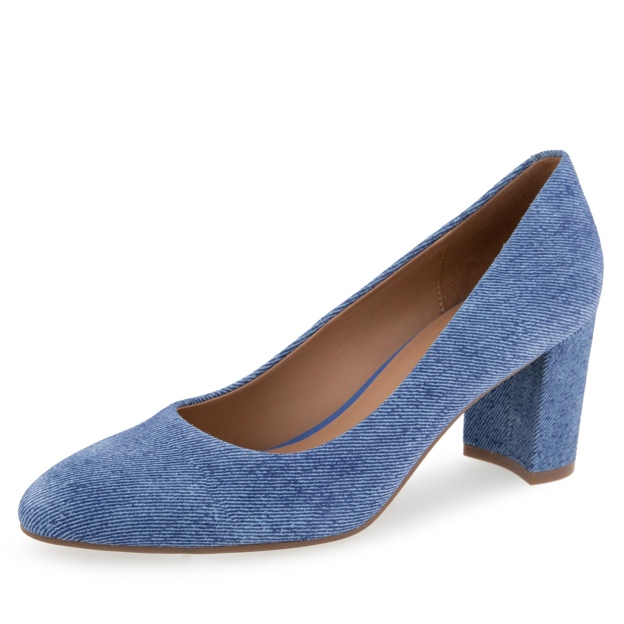 Aerosoles Women’s Ebel Pump, Blue Jean Denim Suede, 7W
