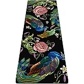 nuveti Yoga Mat Print Extra Thick TPE Non Slip Fitness Exercise Mat with Carrying Bag,72