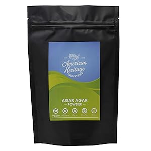Agar Agar Powder, Vegan Cheese Powder and Vegan Gelling Agent, 4 OZ by American Heritage Industries…