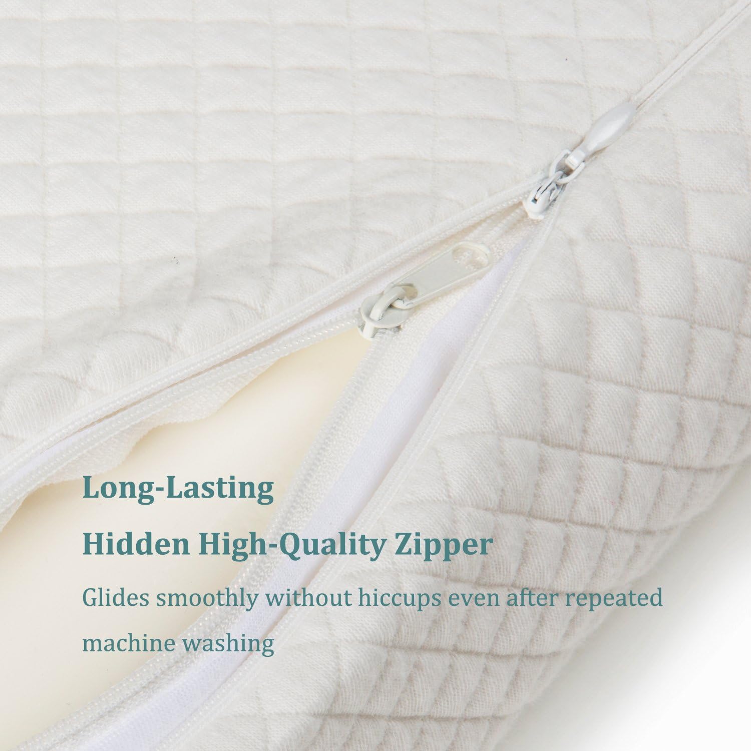 EPABO Contour Memory Foam Pillow Orthopedic Sleeping Pillows, Ergonomic Cervical Pillow for Neck Pain - for Side Sleepers, Back and Stomach Sleepers, Free Pillowcase Included (Firm & Queen: Furniture & Decor