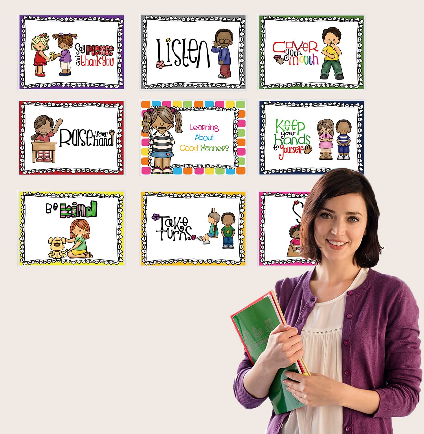 Mua DFZUS 9 Classroom Rules Posters Classroom Bulletin Board ...