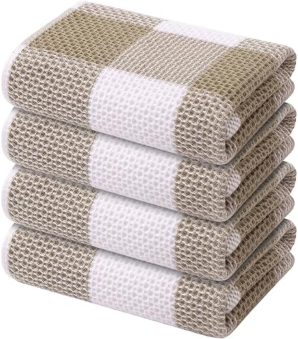 Casa Lino Juego De 4 Toallas De Baño Econóicas 100% Algodón, Superabsorbentes, De Secado Rápido