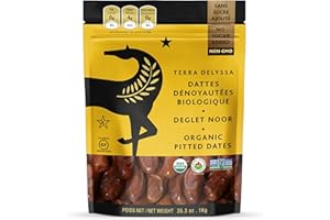 Terra Delyssa Organic Deglet Noor, Dates Softer than Medjool Dates, Sundried Dates, Pitted Dates - 1 Kg - 1 Pack