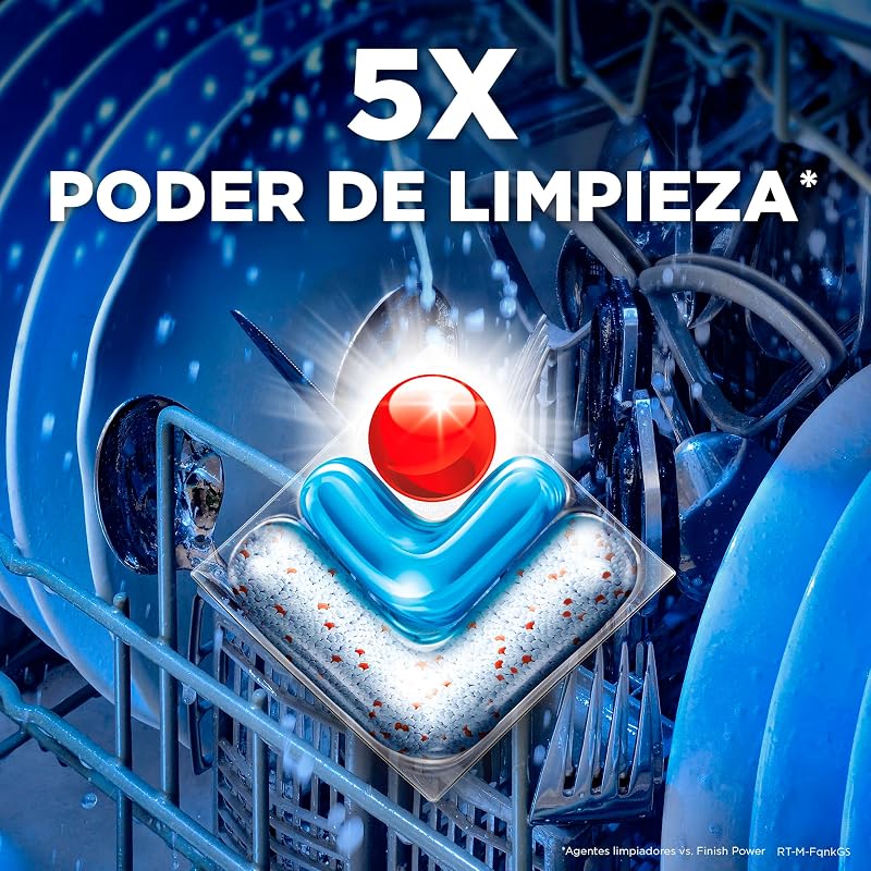 Finish ultimate plus infinity shine, pastilhas para lava-louças, limpeza intensiva, brilho de diamante + proteção para pratos, 73 pastilhas