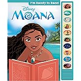 Disney Moana - I'm Ready to Read with Moana Interactive Read-Along Sound Book - Great for Early Readers - PI Kids