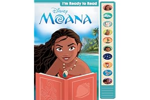Disney Moana - I'm Ready to Read with Moana Interactive Read-Along Sound Book - Great for Early Readers - PI Kids
