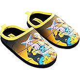 Pokemon Boys Slippers, Cosy Slip on House Shoes with Non Slip Sole - Gamer Gift