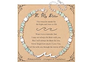 JoycuFF 𝗚𝗶𝗳𝘁𝘀 𝗳𝗼𝗿 𝗪𝗼𝗺𝗲𝗻 𝗪𝗮𝘃𝗲 𝗕𝗿𝗮𝗰𝗲𝗹𝗲𝘁 Christmas Valentines Mothers Day Birthday Meaningful Gifts Unique Wave Bracelets for Women
