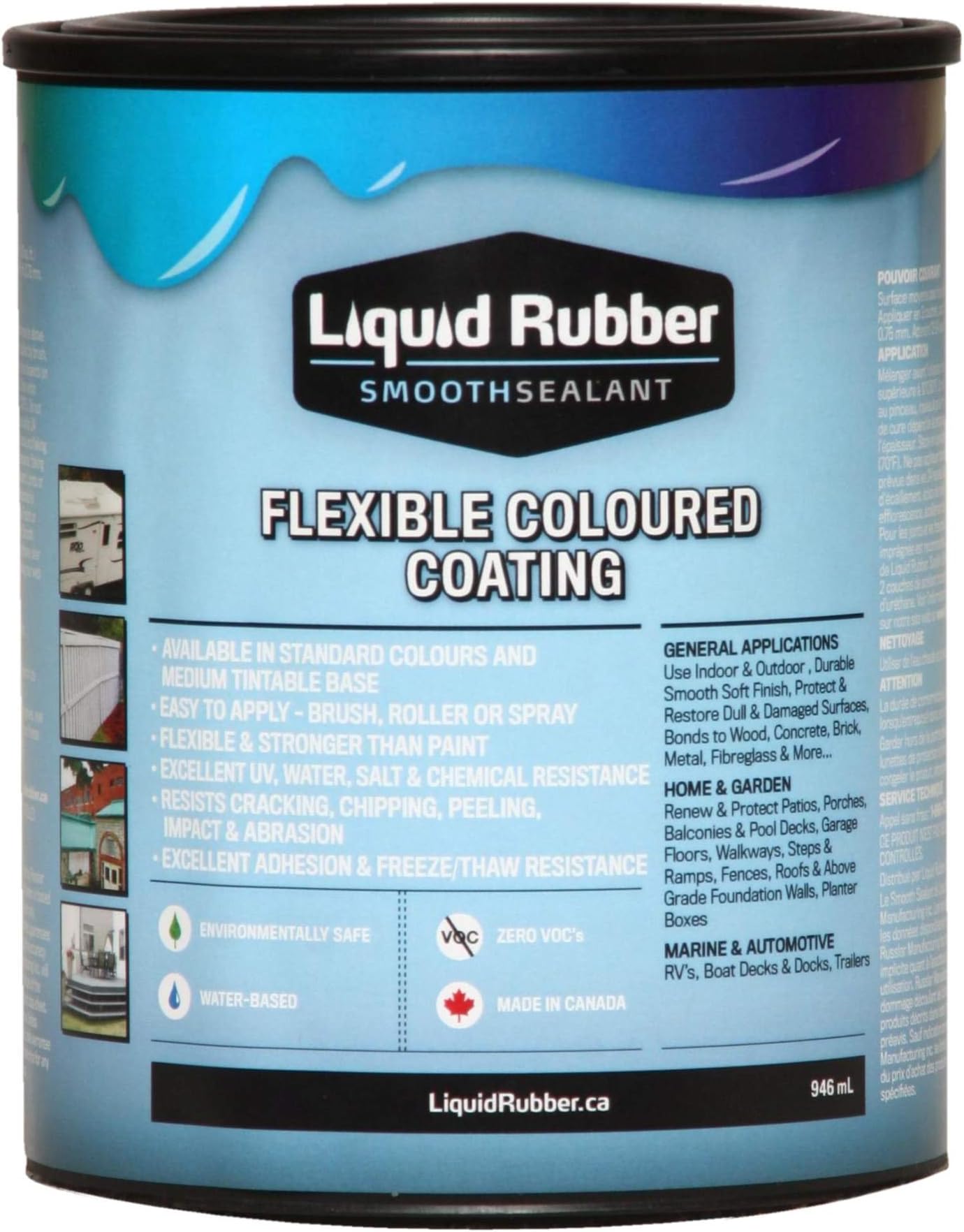 Liquid Rubber Smooth Sealant - 1 Quart Can Tan