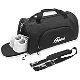 KUOSHI Gym Bag for Men & Women with Shoe Compartment & Wet Pocket, 31L Water Resistant Sports Duffle Bag with Quick-Access Pouch,Multi-Purpose Weekender Overnight Bag