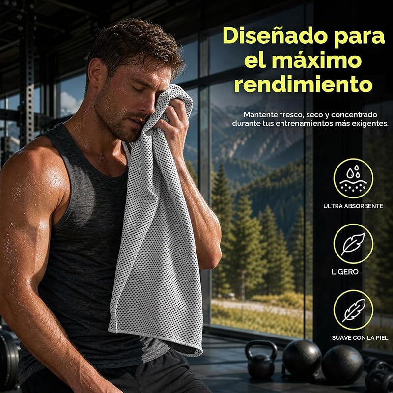 Toalla Refrescante 4 Unidades,Cooling Towel de Microfibra Secado Rápido,Toalla Deportiva Refrigerante para Fitness Running Yoga Gimnasio,Toalla Ligera Transpirable 30 x 90 cm con Funda de Silicona