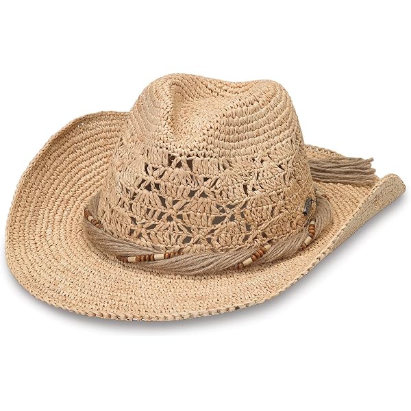 9496 Natural Cowboy Cowboy Straw Hat, Unisex One Size Men\'s Women\'s Summer Carnavalife Natural Cowboy Cowboy Straw Hat, Unisex One Size  main image 4