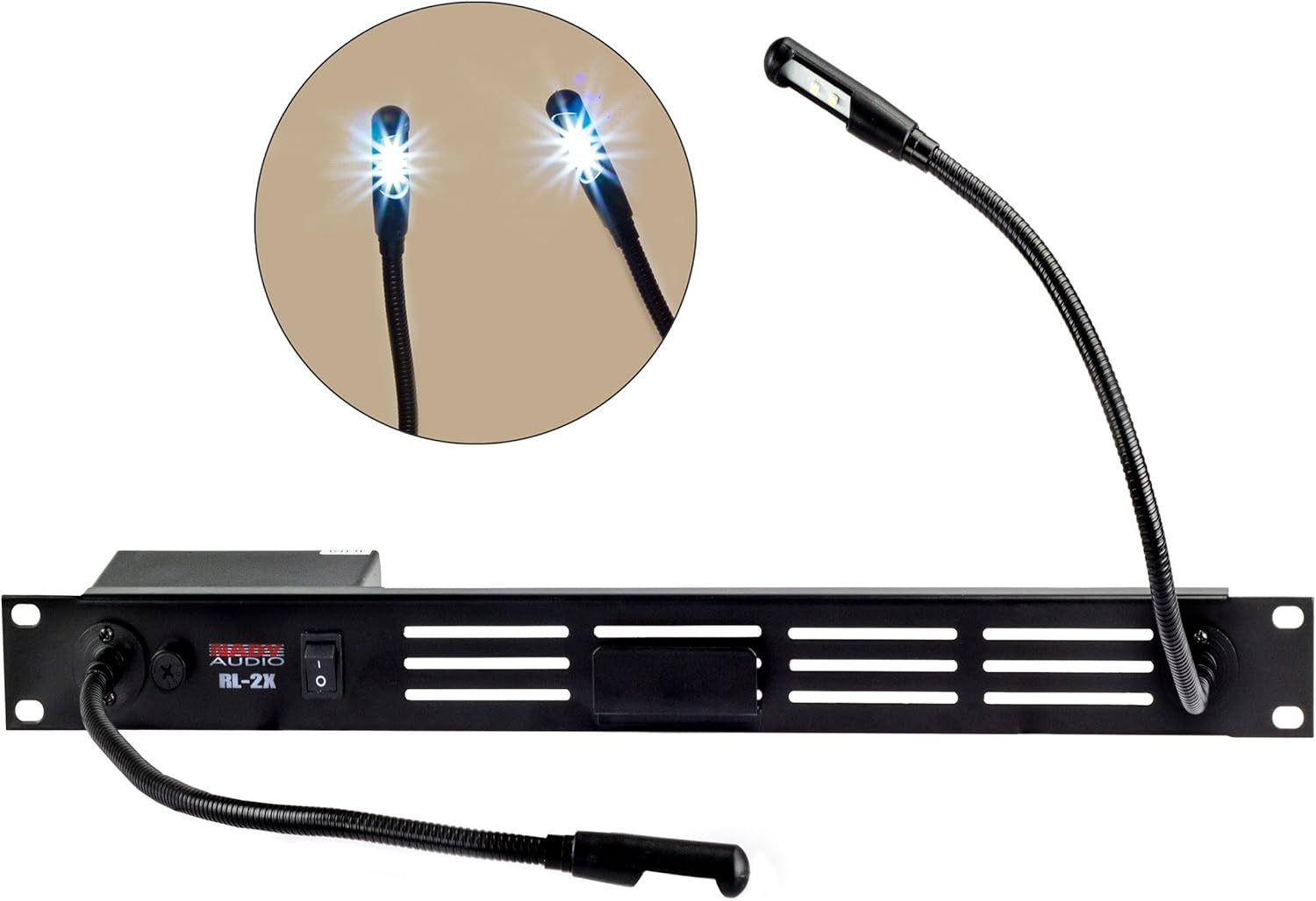 Nady RL2X LED Dual Rackmount Gooseneck Lights Amazon.co.uk Musical