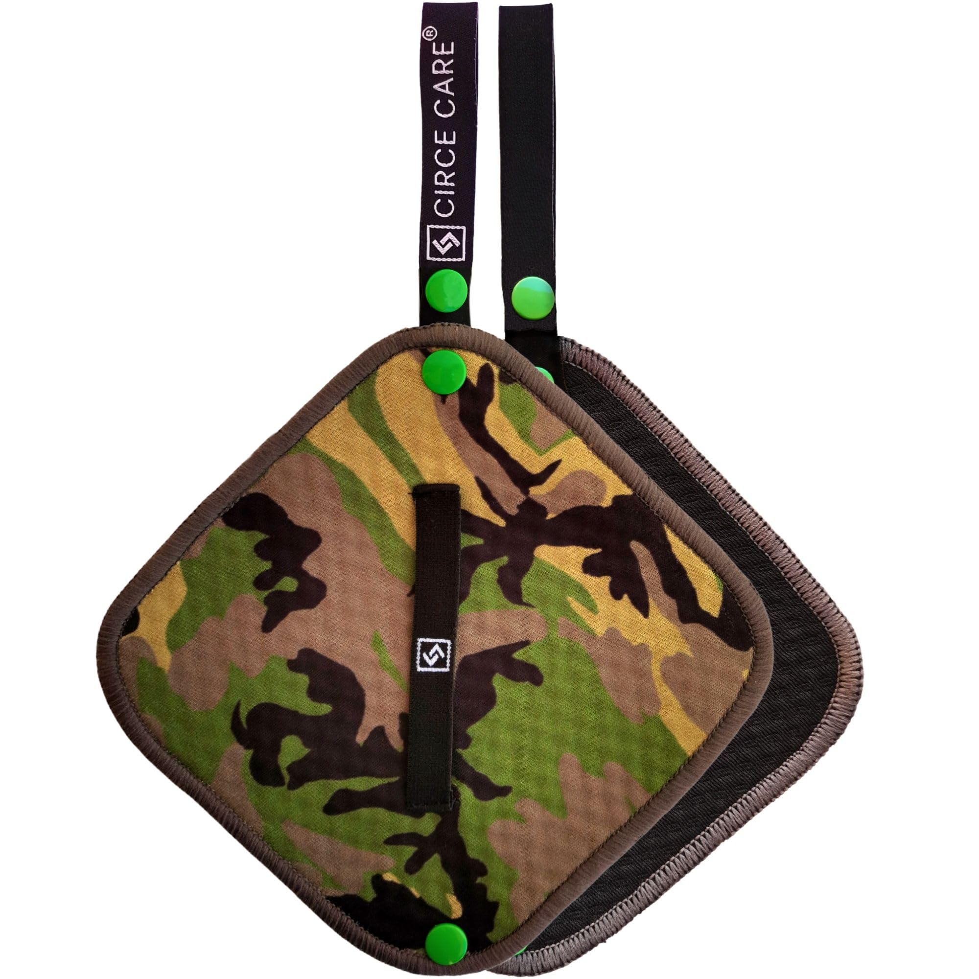 CIRCE CARE Pee Cloth: Silver Infused Pee rag for Women who Pee Outdoors, Reusable Absorbent Wipes, Ecofriendly alt. to Toilet Paper, Female Urination Solution for Camping, Hiking, Travel (1pc Camo)