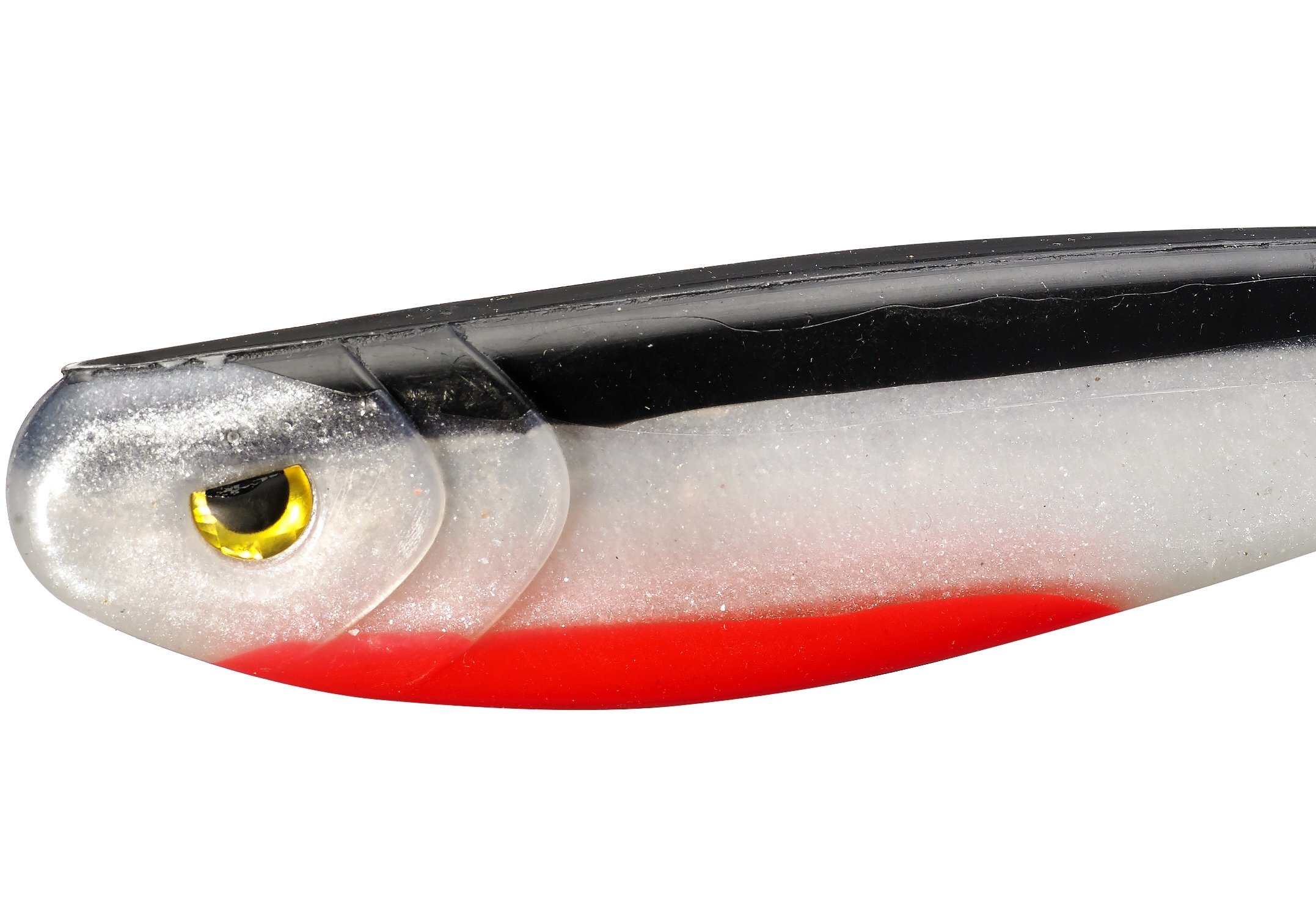 FLADEN Fishing Maxximus Predator Conrad - SOFTY PREY - 22.5cm / 110g Quality Imitation Soft Bait Lure (Black/Silver/Red) [20-01255-03]