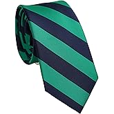 ZENXUS Striped Ties for Men, 3 inch Regular Ties with Stripes