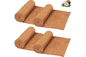 Riare 4 Pack 16 × 80 Inch No-Slip Ice and Snow Carpet Mats- Waterproof Outdoor Coconut Fiber Carpet Anti-Slip Coir Runner for Walkways, Front Door, Stairs, Porch Safe & Stable Walking