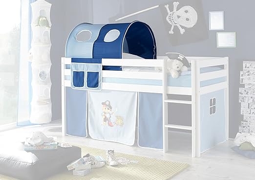Jugendmobel24 De Tunnel Betttasche Pirat 100 Baumwolle Kinderzimmer Stofftasche Baldachin Bettdach Himmel Fur Hochbett Spielbett Etagenbett Kinderbett Amazon De Kuche Haushalt