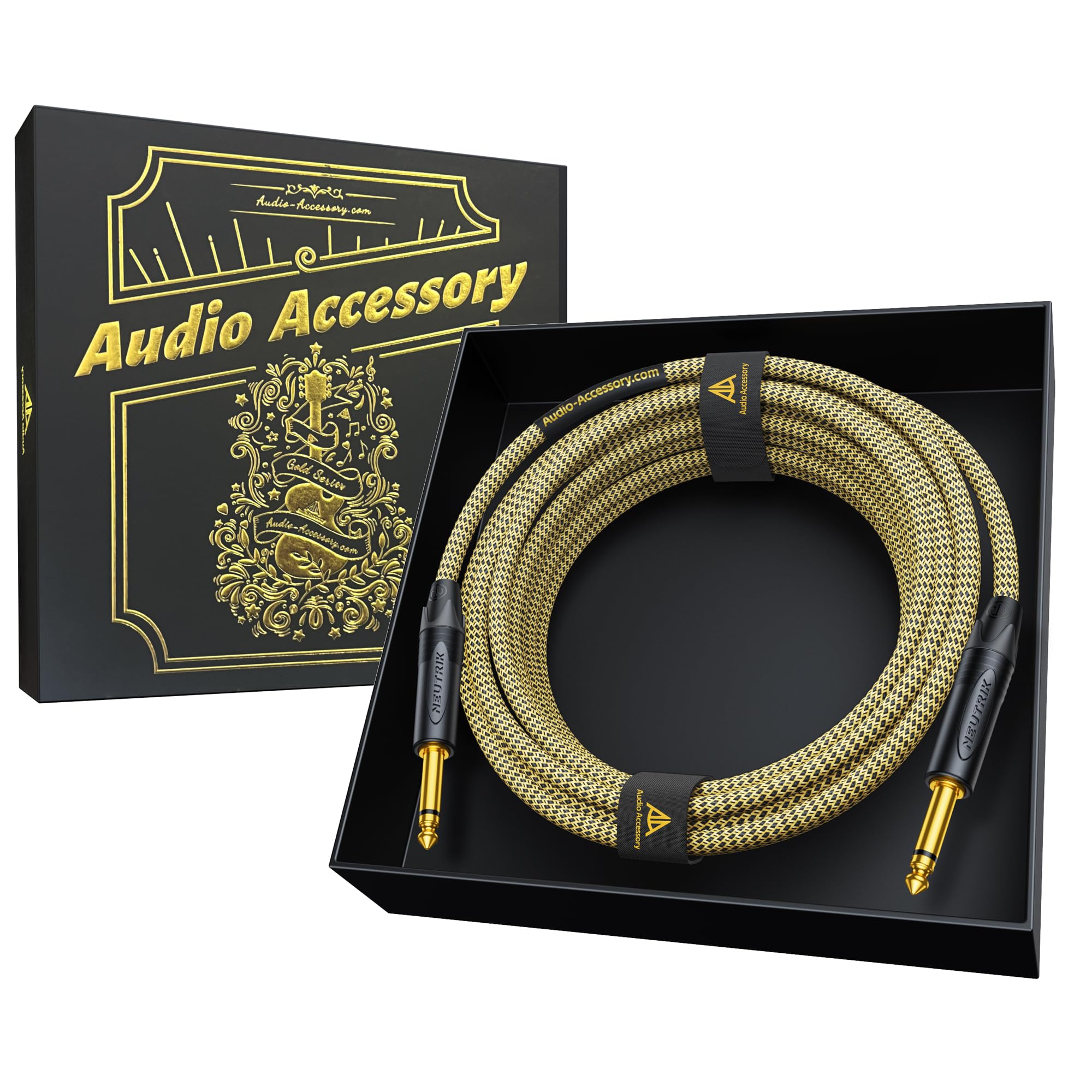AA AUDIO ACCESSORY Gold Series Guitar Cable 15 ft