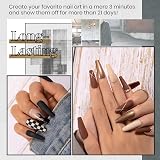 Beetles Autumn Gel Polish Kit Industrial Wave 23 Pcs Brown Gray White Burgundy view 5