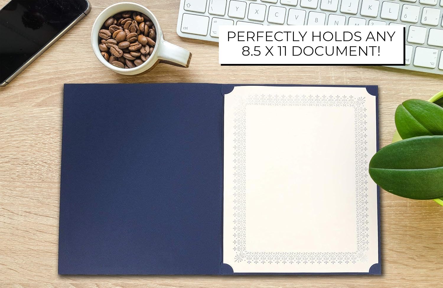 12 Pack Navy Blue Certificate Holders for Graduation Diploma Employee Awards, Achievements, Letter Size - Image 4