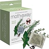 Richards Homewares Moth Away Sachets – 72-Pack Value Pack, Natural Herbal Moth Repellent, Non-Toxic & Chemical-Free, Fresh Scent for Closets, Drawers & Storage – Made in USA