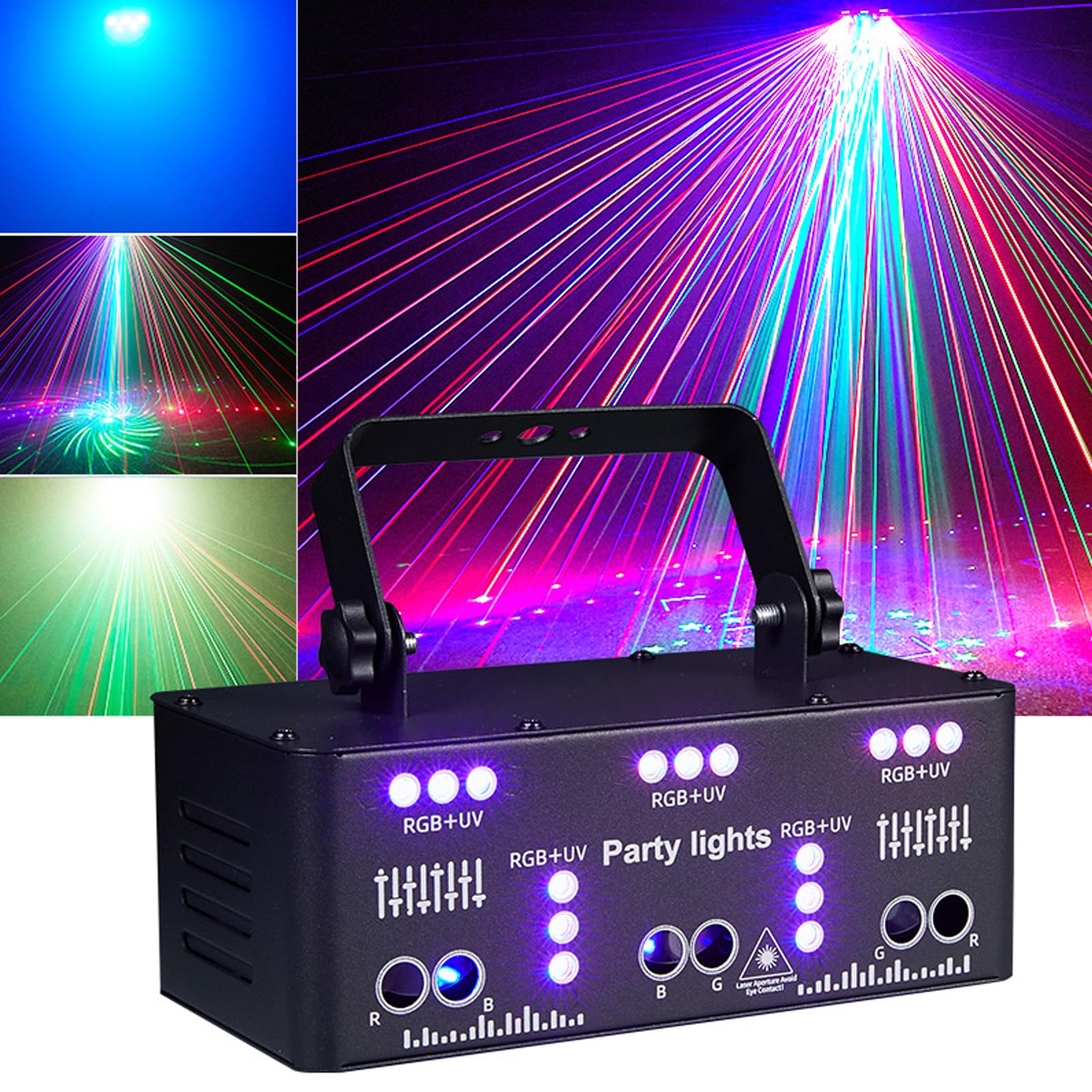 Photo 1 of *USED*
Flashback Events 21-Eyes RGB Laser & UV LED Strobe Party Light – Sound Activated DMX512 DJ Stage Lighting for Parties, Clubs & Weddings