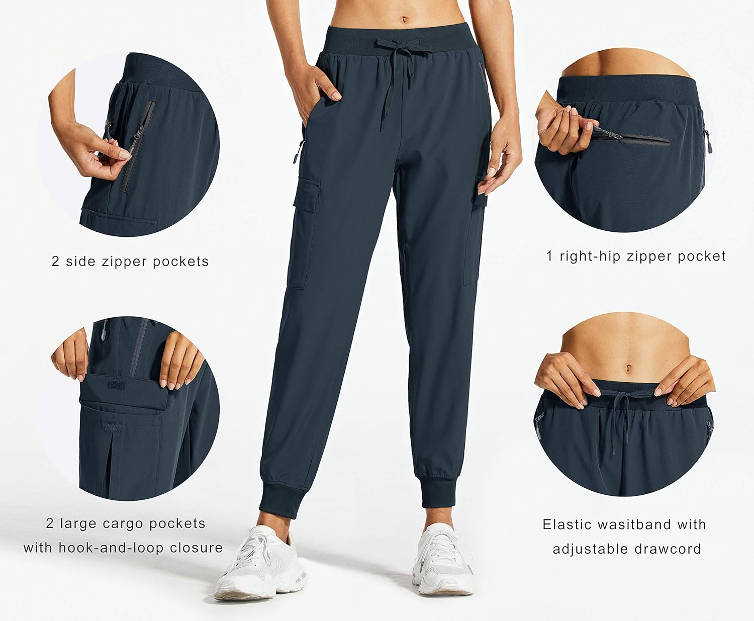 Libin Women's Cargo Joggers Lightweight Quick Dry Hiking Pants Athletic Workout Lounge Casual Outdoor at  Women’s Clothing store