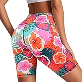 Tadxcjz Yoga Shorts High Waisted Biker Shorts for Womens Athletic Running Workout