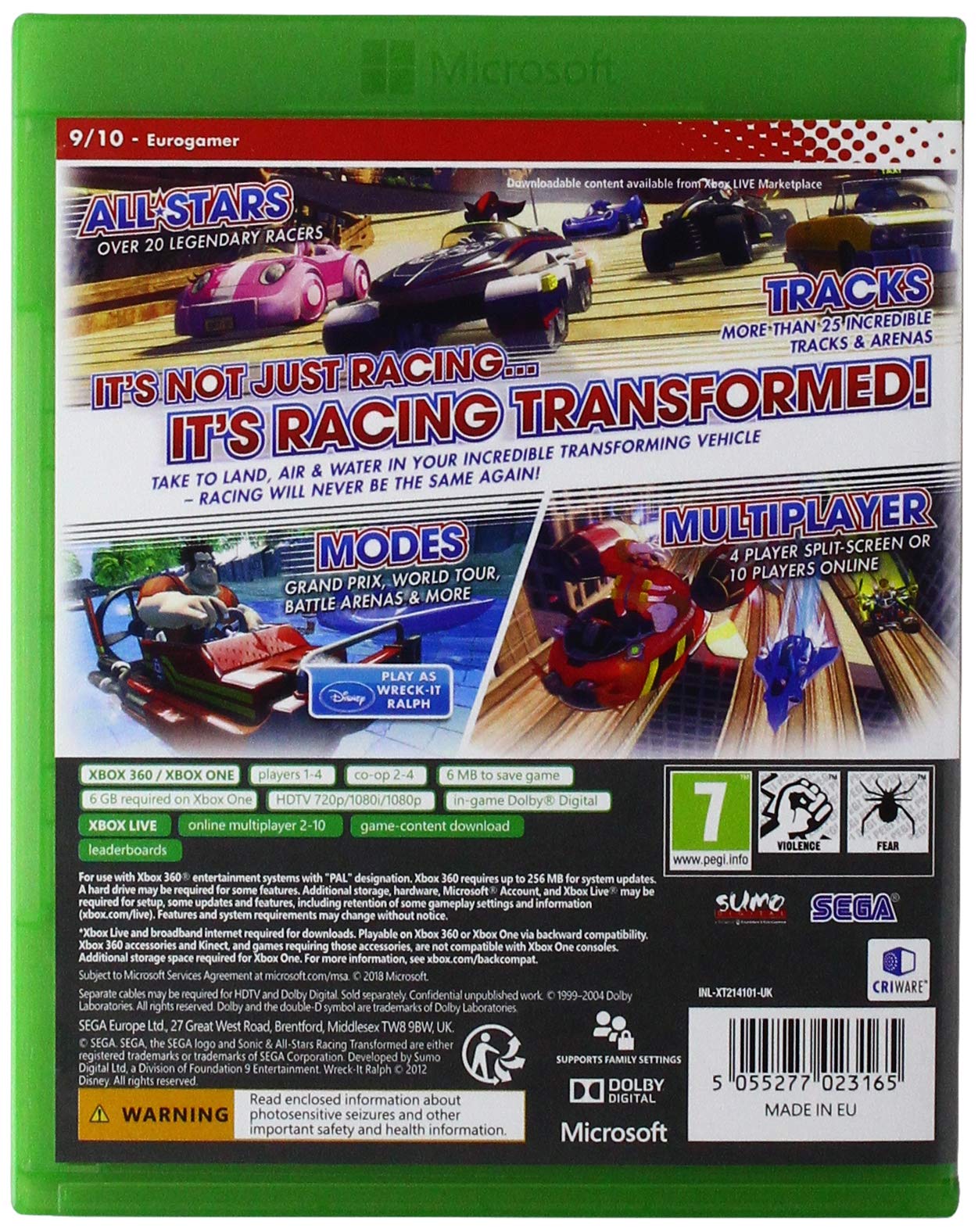 Sonic and All Stars Racing Transformed: Classics (Xbox 360) Sonic and All Stars Racing Transformed: Classics (Xbox 360) Xbox 360
