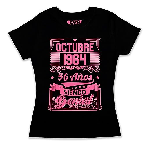 playeras de cumpleaños octubre mujer