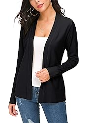 Women's Knit Cardigan Open Front Sweater Coat Long